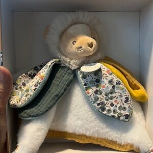 NWT Doudou ET Compagnie Lion Lovey Baby Comforter Plush with Box